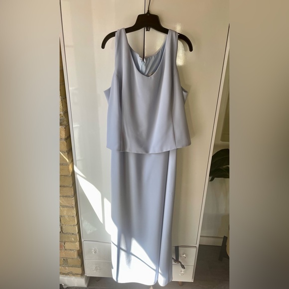 EUC Mother Of The Bride 3-piece skirt suit outfit! Size 22w / XL-1x. Pale blue. - Picture 3 of 9